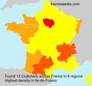 Surname Ciubotariu in France Surname Ciubotariu in France
