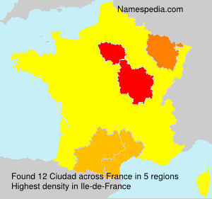 Surname Ciudad in France Surname Ciudad in France