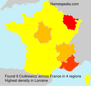 Surname Ciulkiewicz in France Surname Ciulkiewicz in France
