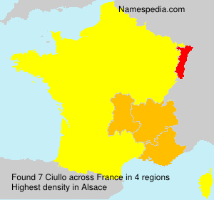 Surname Ciullo in France Surname Ciullo in France