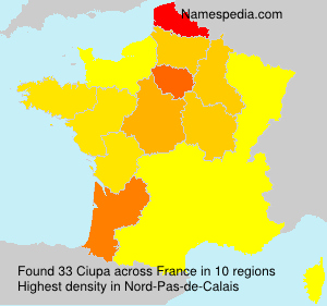 Surname Ciupa in France Surname Ciupa in France