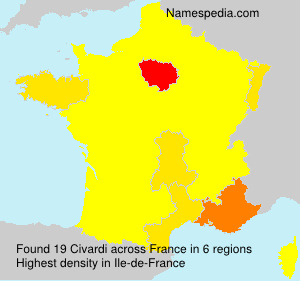 Surname Civardi in France Surname Civardi in France