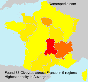 Surname Civeyrac in France Surname Civeyrac in France