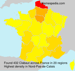 Surname Clabaut in France Surname Clabaut in France