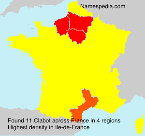Surname Clabot in France Surname Clabot in France