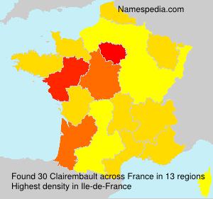 Surname Clairembault in France Surname Clairembault in France