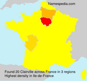 Surname Clairville in France Surname Clairville in France