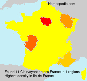 Surname Clairvoyant in France Surname Clairvoyant in France