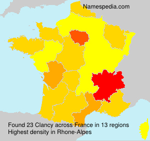 Surname Clancy in France Surname Clancy in France