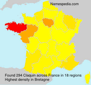 Surname Claquin in France Surname Claquin in France