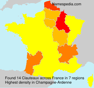 Surname Clauteaux in France Surname Clauteaux in France