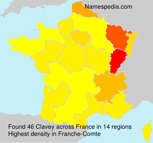 Surname Clavey in France Surname Clavey in France