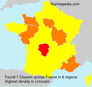 Surname Clayson in France Surname Clayson in France