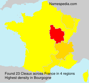 Surname Cleaux in France Surname Cleaux in France