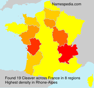 Surname Cleaver in France Surname Cleaver in France