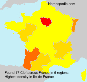 Surname Clef in France Surname Clef in France