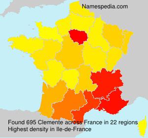 Surname Clemente in France Surname Clemente in France