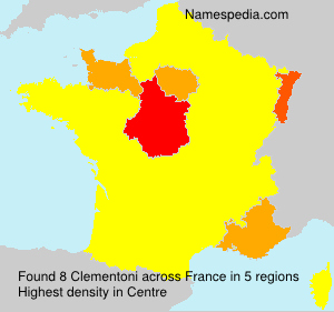 Surname Clementoni in France Surname Clementoni in France