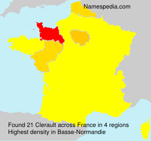 Surname Clerault in France Surname Clerault in France