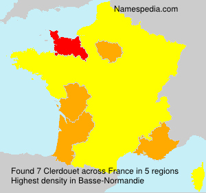 Surname Clerdouet in France Surname Clerdouet in France