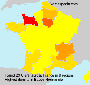 Surname Clerel in France Surname Clerel in France