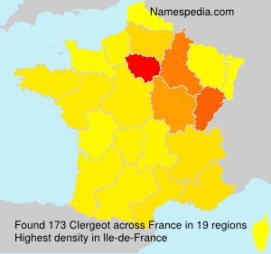 Surname Clergeot in France Surname Clergeot in France