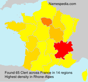 Surname Clert in France Surname Clert in France