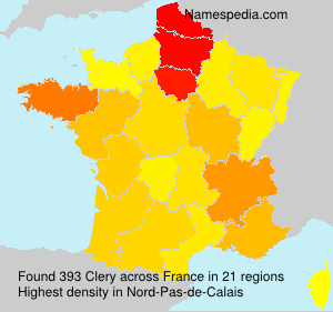 Surname Clery in France Surname Clery in France