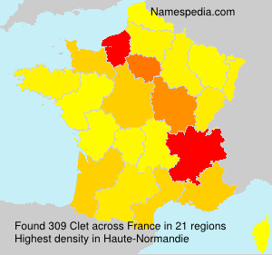 Surname Clet in France Surname Clet in France