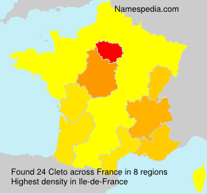 Surname Cleto in France Surname Cleto in France