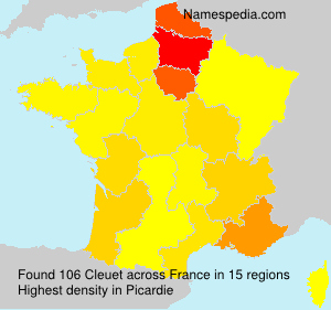 Surname Cleuet in France Surname Cleuet in France