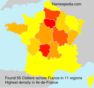 Surname Clidiere in France Surname Clidiere in France