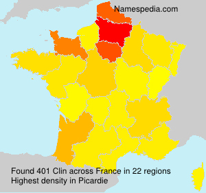 Surname Clin in France Surname Clin in France