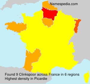 Surname Clinkspoor in France Surname Clinkspoor in France