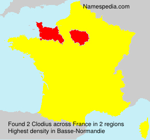 Surname Clodius in France Surname Clodius in France