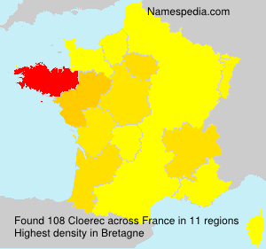 Surname Cloerec in France Surname Cloerec in France