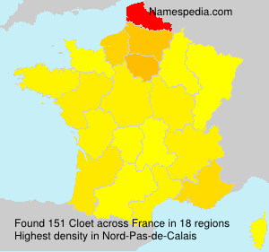 Surname Cloet in France Surname Cloet in France