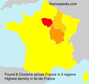 Surname Clootens in France Surname Clootens in France