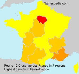 Surname Cluset in France