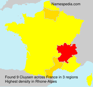 Surname Cluysen in France Surname Cluysen in France