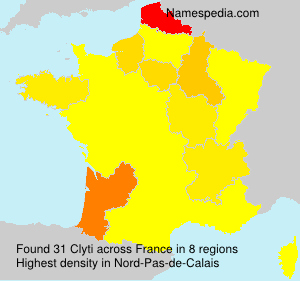 Surname Clyti in France Surname Clyti in France