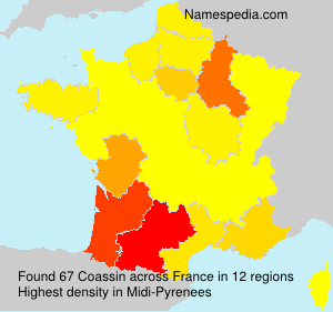 Surname Coassin in France Surname Coassin in France