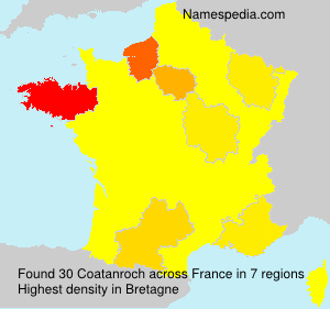 Surname Coatanroch in France Surname Coatanroch in France