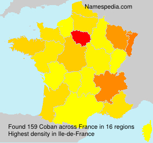 Surname Coban in France Surname Coban in France