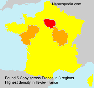 Surname Coby in France Surname Coby in France