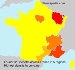 Surname Coccetta in France Surname Coccetta in France
