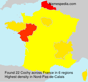Surname Cochy in France Surname Cochy in France