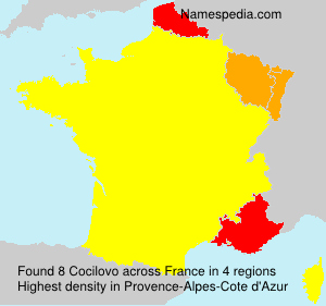 Surname Cocilovo in France Surname Cocilovo in France