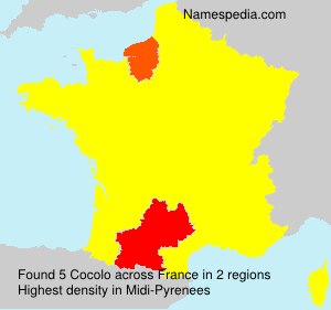 Surname Cocolo in France Surname Cocolo in France