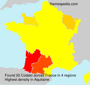 Surname Codato in France Surname Codato in France